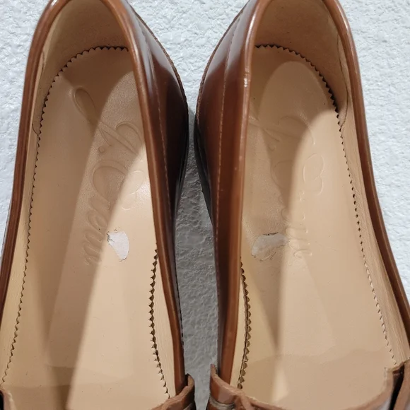 NWOT J. Crew Winona Brown Leather Loafers - Picture 6 of 8